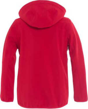 Basic – softshelljacka (barn), Röd - Clique (2)