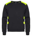 Ambition – sweatshirt med rund hals, Synlig gul