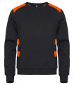 Ambition – sweatshirt med rund hals, Synlig orange