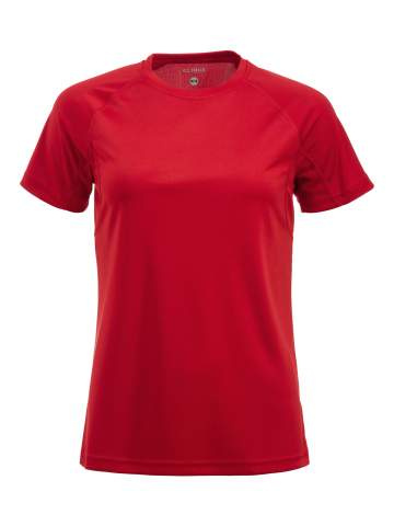 Premium Active-T – T-shirt (dam), röd - Clique (1)