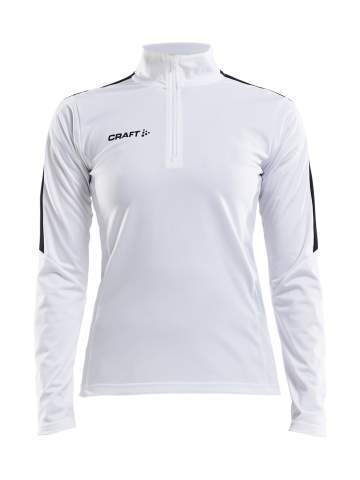 Progress Halfzip LS – T-shirt (dam), Vit - Craft (1)