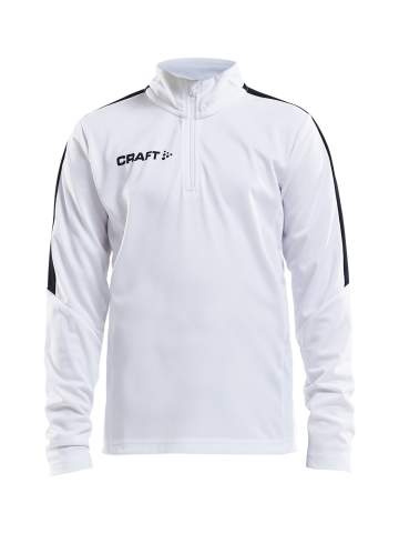 Progress Halfzip LS – T-shirt (barn), Vit - Craft (1)
