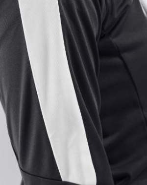 Progress Halfzip LS – T-shirt (dam), Svart/Vit - Craft (4)