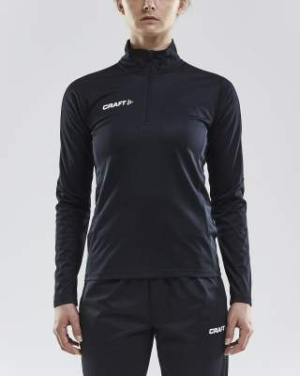 Progress Halfzip LS – T-shirt (dam), Svart - Craft (3)