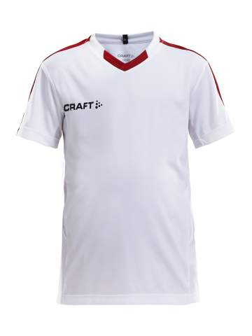 Progress Contrast – matchtröja (barn), Vit/Klarröd - Craft (1)