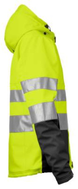 6424 EN ISO 20471 CLASS 3/2 – vadderad jacka (dam), Gul/Svart - ProJob (4)