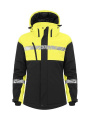 7418 PADDED, 9910-VIZ – softshelljacka (dam), Svart/Gul