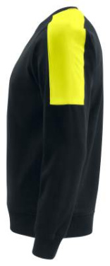 2125 – sweatshirt, Svart/Gul – ProJob (3)