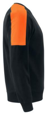 2125 – sweatshirt, Svart/Orange – ProJob (4)