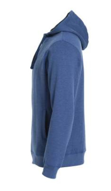 Classic Hoody – tröja med hel dragkedja, blå melerad – Clique (3)