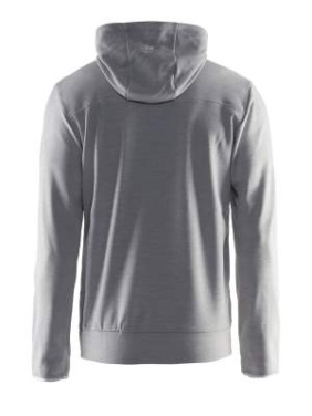 Leisure Hood – tröja med hel dragkedja (herr), Gråmelerad/Vit/Gråmelerad - Craft (2)