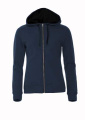 Classic Hoody – tröja med hel dragkedja (dam), mörk marinblå