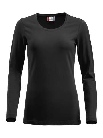 Carolina L/S – T-shirt, svart - Clique (1)