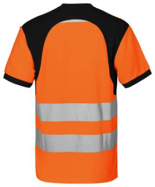 6009 EN ISO 20471 CLASS 2 – T-shirt, Orange/Svart – ProJob (2)