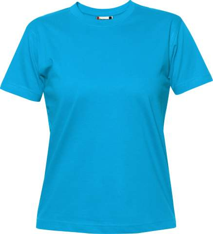 Premium-T – T-shirt (dam), turkos - Clique (1)