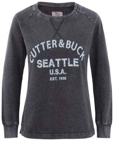 Thorp Denim Crew Dam, Denimsvart med tryck - Cutter & Buck (1)