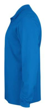 Basic L/S – pikétröja (barn), kunglig blå - Clique (3)