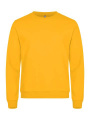 Basic – sweatshirt med rund hals, citron