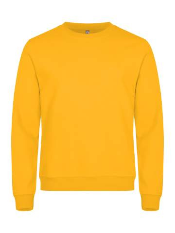 Basic – sweatshirt med rund hals, citron - Clique (1)
