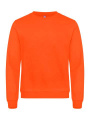 Basic – sweatshirt med rund hals, synlighet orange