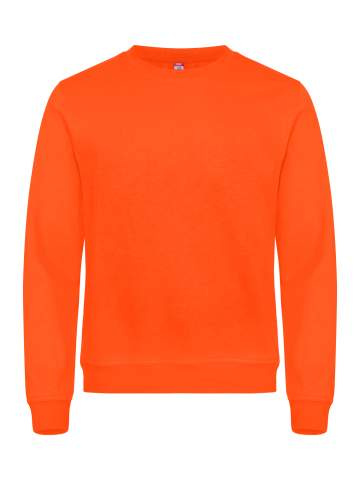 Basic – sweatshirt med rund hals, synlighet orange - Clique (1)