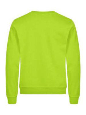 Basic – sweatshirt med rund hals, siktgrön - Clique (2)