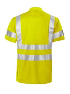 6011 PIQUÉ EN ISO 20471 KLASS 3, Gul – ProJob (2)