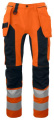 6513 – byxor, EN ISO 20471 CLASS 2, Orange/Svart