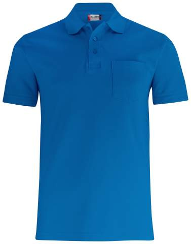Basic Pocket – pikétröja, kunglig blå – Clique (1)