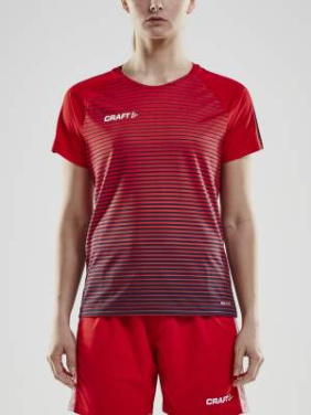 Pro Control Stripe – matchtröja (dam), Klarröd/Marinblå - Craft (2)