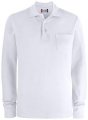 Basic Pocket L/S – pikétröja, vit