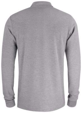 Basic Pocket L/S – pikétröja, gråmelerad – Clique (2)