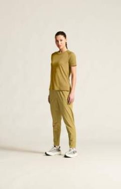 Wool SS – T-shirt (dam), Kaki melerad - Craft (3)