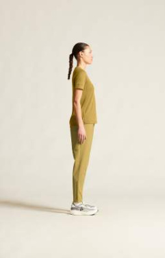 Wool SS – T-shirt (dam), Kaki melerad - Craft (4)