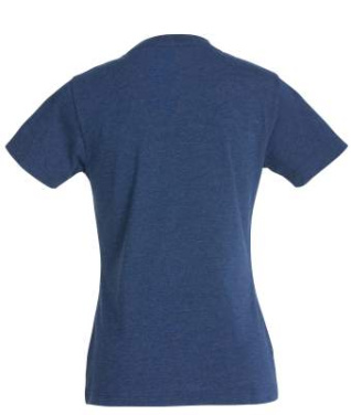 New Classic-T – T-shirt (dam), Blå melerad - Clique (2)
