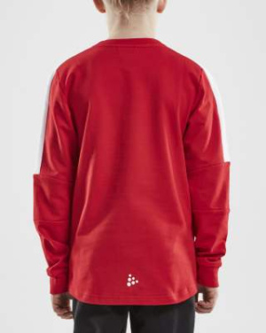 Progress GK – sweatshirt (barn), Klarröd/vit - Craft (3)