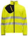 6432 EN ISO 20471 CLASS 3/2 – softshelljacka, Gul/Svart