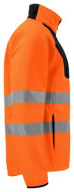 6432 EN ISO 20471 CLASS 3/2 – softshelljacka, Orange/Svart – ProJob (3)
