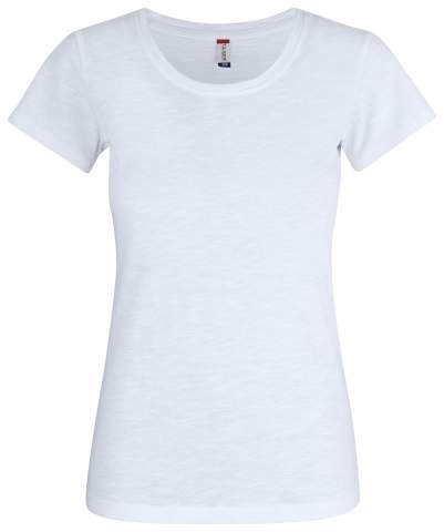 Slub-T – T-shirt (dam), vit - Clique (1)