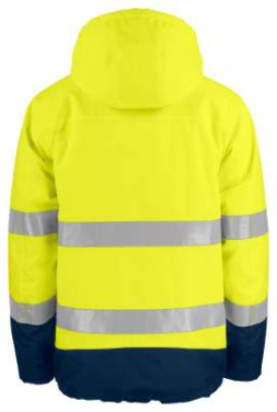 6441 PADDED FUNCTIONAL EN ISO 20471 CLASS 3 – jacka, Gul/Marinblå – ProJob (2)