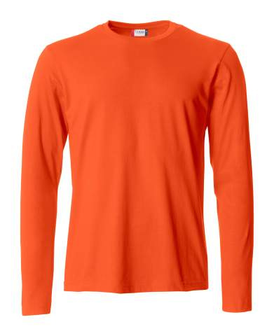 Basic-T L/S – T-shirt, blodapelsin - Clique (1)