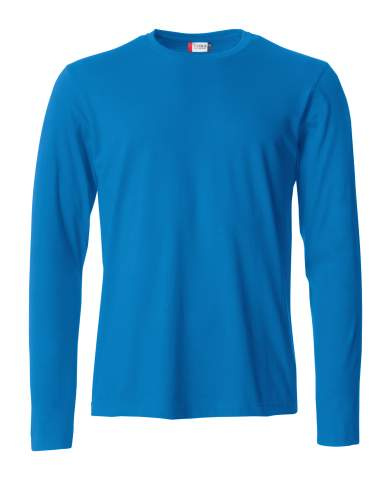 Basic-T L/S – T-shirt, kunglig blå - Clique (1)
