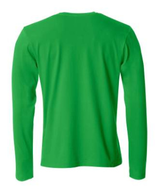 Basic-T L/S – T-shirt, äppelgrön - Clique (2)
