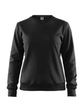 Leisure – sweatshirt med rund hals (dam), Svart