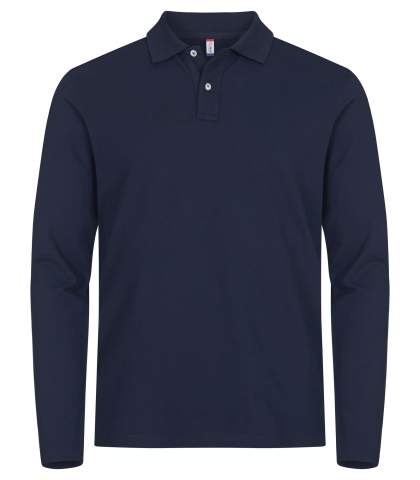 Stretch Premium L/S – pikétröja, Marin – Clique (1)