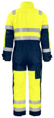 6202 PADDED EN ISO 20471 CLASS 3 – overall, Gul/Marinblå – ProJob (2)