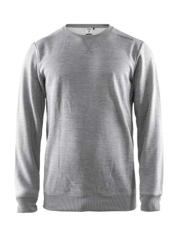 Leisure – sweatshirt med rund hals (herr), Gråmelerad - Craft