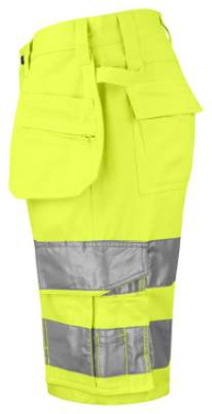 6535 EN ISO 20471 Class 2/1 – shorts, Gul/Svart – ProJob (3)