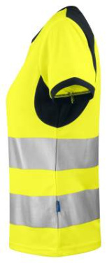 6012 EN ISO 20471 CLASS 2/1 – T-shirt (dam), Gul/Svart - ProJob (3)