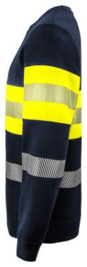 6129 EN ISO 20471 CLASS 1 – sweatshirt, Gul/Marinblå – ProJob (2)